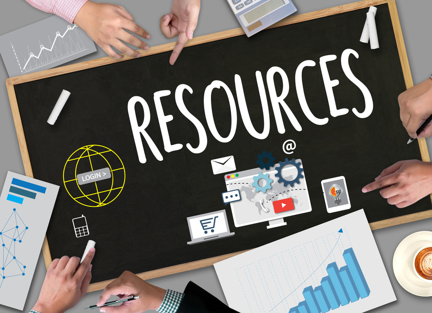 RESOURCES and Human Resources Business Profession Graphic